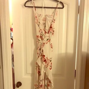 Floral wrap around dress